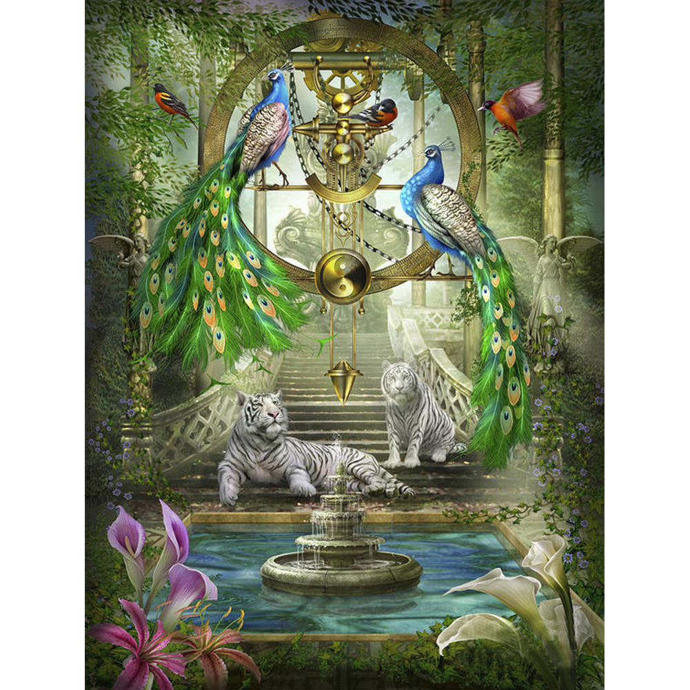 

Peacock Tiger-Round Drill Diamond Painting-30*40CM, 501 Original