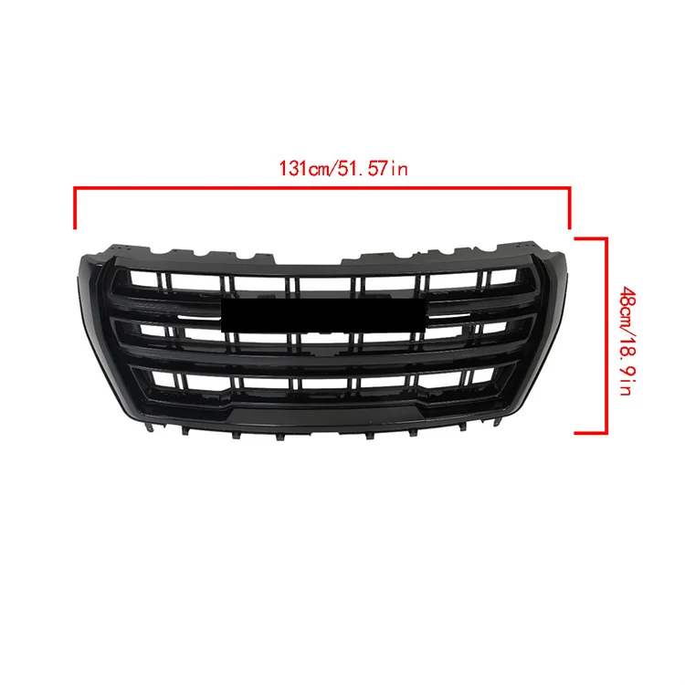 SEBLAFF Front Bumper Hood Grille Gloss Black Replacement for 2021 2022 2023 Yukon XL SLT AT4