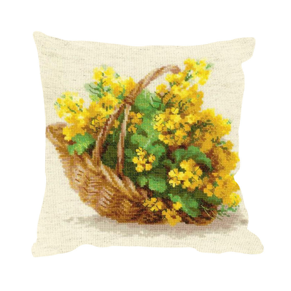 

Flower Pattern - 11CT Stamped Cross Stitch Pillowcase - 45*45CM, 501 Original