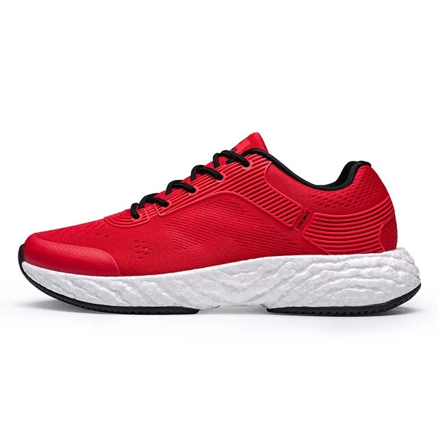 ONEMIX Casual Footwear Men Running Shoes Women Sneakers Comfortable Outdoor Jogging Walking Shoes Red Fashion Shoes