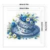 Blue And White Porcelain-Tea Set-14CT Stamped Cross Stitch 40*40cm/15.75*15.75in
