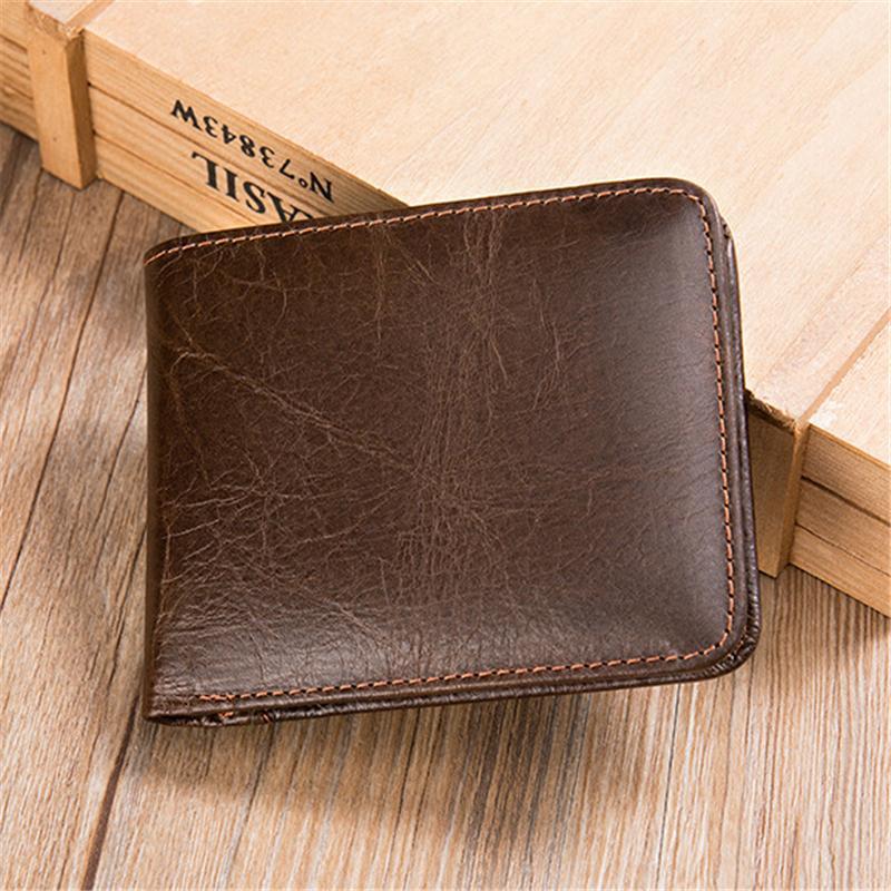Anti-Theft RFID Blocking Vintage Cash Cards Wallets For Men
