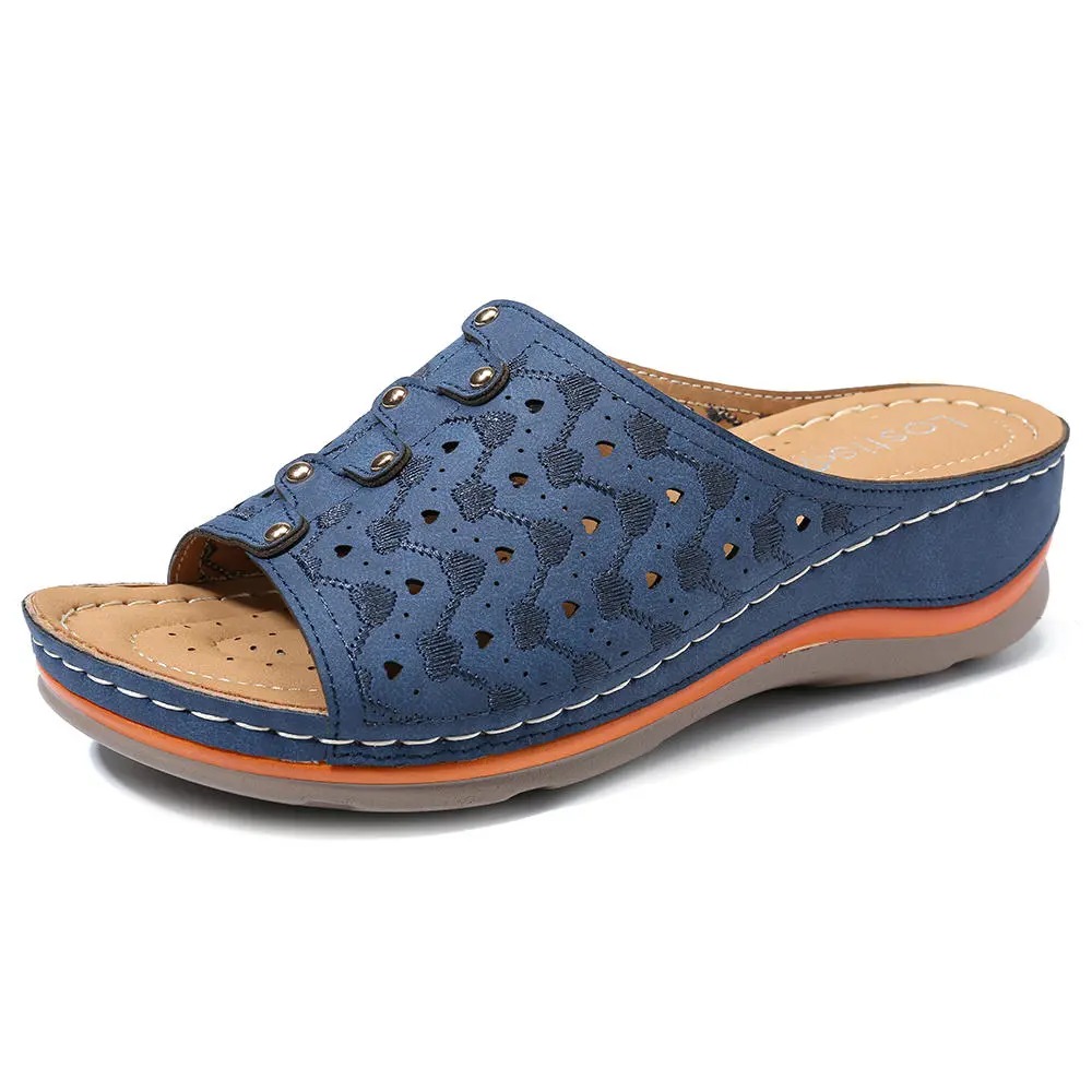 dr care premium orthopedic round toe sandals