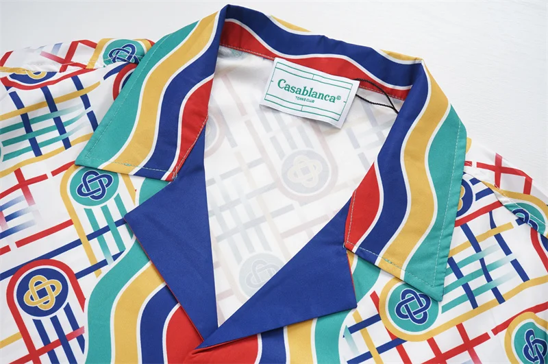 Casablanca 2023SS New Product Silk Short Sleeve Shirt