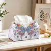 Big Butterfly DIY PULeather Diamond Painting Tissue Box for Adults Beginners Large Size Diamond Art Paper Storage Holder for Living Room Bedroom Bathroom Table Decor