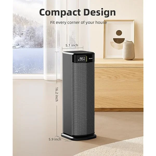Living Room 1500W Space Heaters For Indoor Use, PTC Ceramic