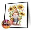 Diamond Painting-DIY Crystal Rhinestone Sunflower Gnome