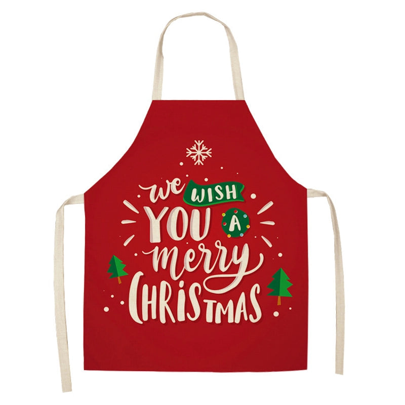 Christmas Cute Cartoon Polyester Apron 1 Piece