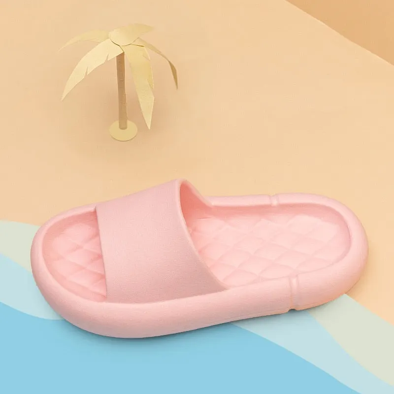 Platform Slippers Women Men Slides Indoor Women Shoes Bathroom EVA Shower Home Slipper Soft Pool Summer Beach Sandals