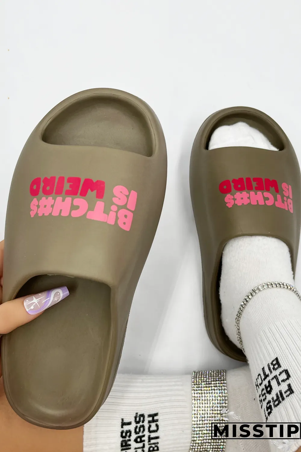 Brown Casual Patchwork Letter Opend Comfortable Out Door Shoes