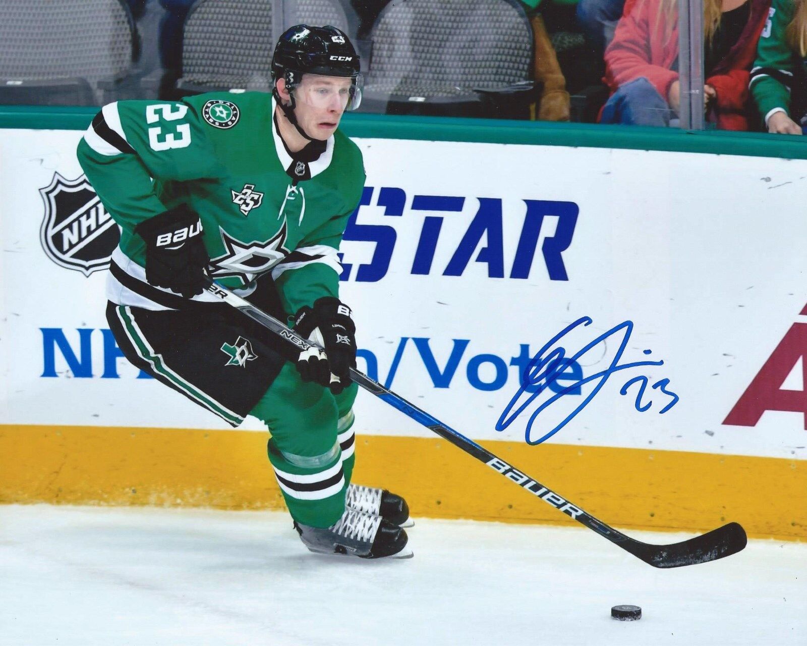 Esa Lindell Signed 8x10 Photo Poster painting Dallas Stars Autographed COA B