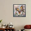 5D DIY Partial Special Shaped Drill Diamond Painting Kit Butterfly Decor 30x30cm (A)