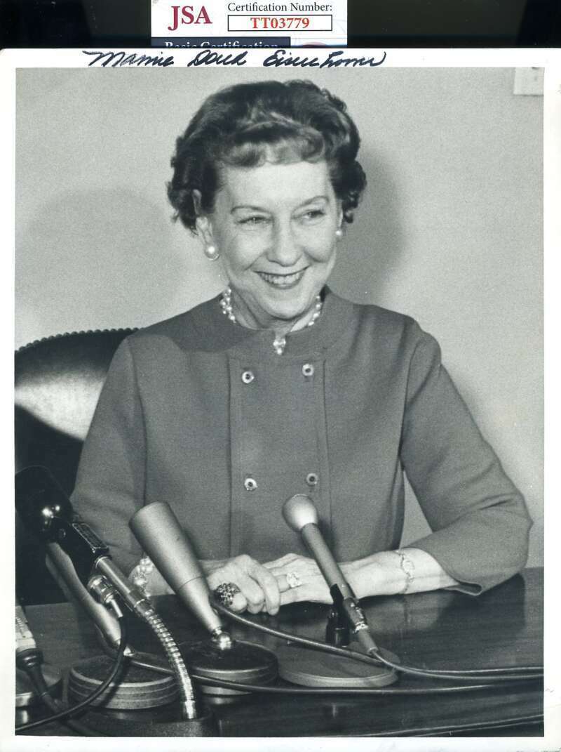 Mamie Eisenhower JSA Coa Hand Signed 8x10 Photo Poster painting Autograph