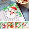 4Pcs Diamond Painting PVC Cartoon Snowman Bookmark Art Projects Gift