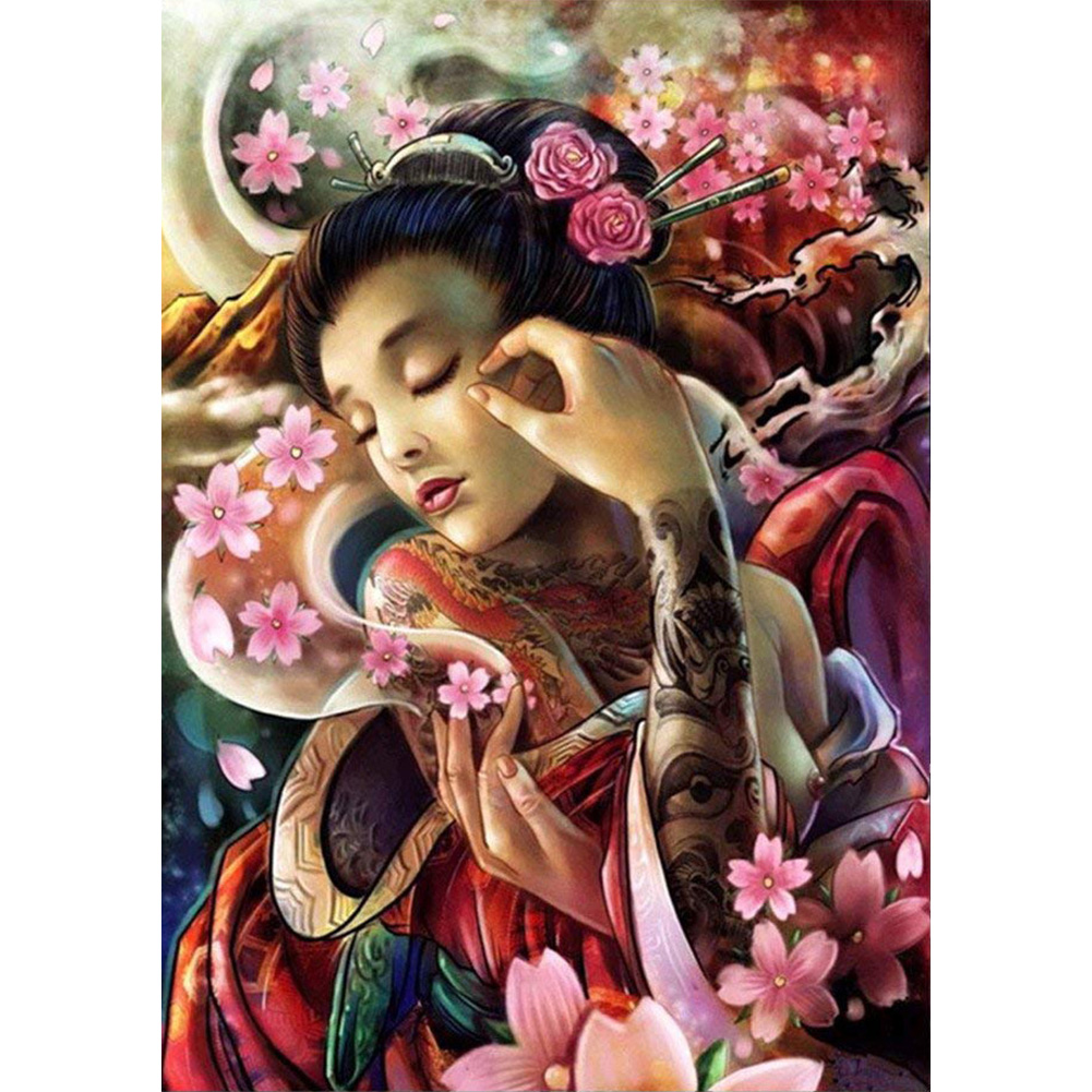 

30*40CM-Ancient Girl-Round Drill Diamond Painting, 501 Original