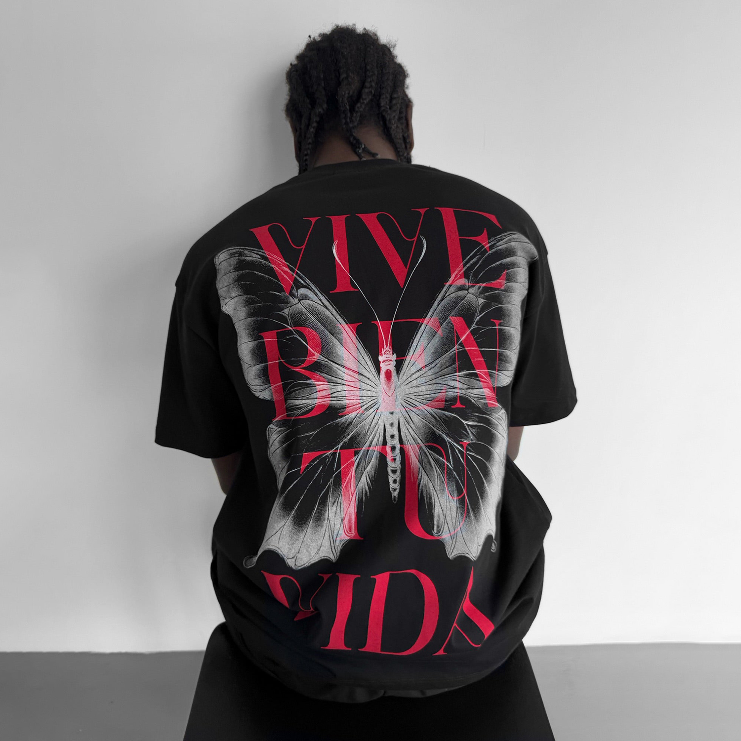 Butterfly Letter Design Universal T-Shirt