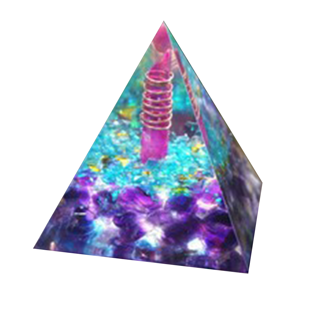 

5cm Natural Orgonite Pyramid Chakra, 501 Original