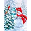 Diamond Painting -DIY Full Square Drill Snowman And Bird