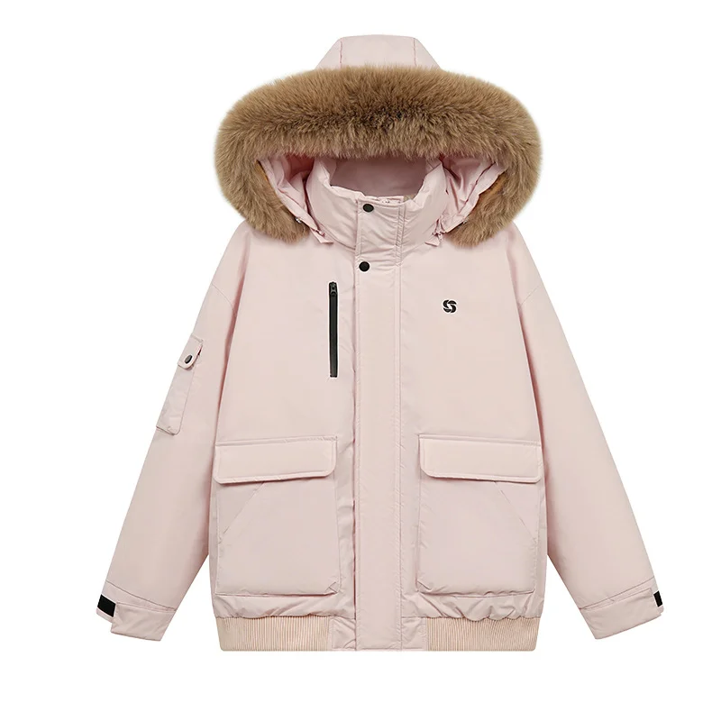Toloer Real Photo Wool Collar Cotton-Padded Jacket Women Winter 2024 New Thickened Design Sense Loose Tooling To Overcome Cotton-Padded Jacket Jacket-Outfit Ideas