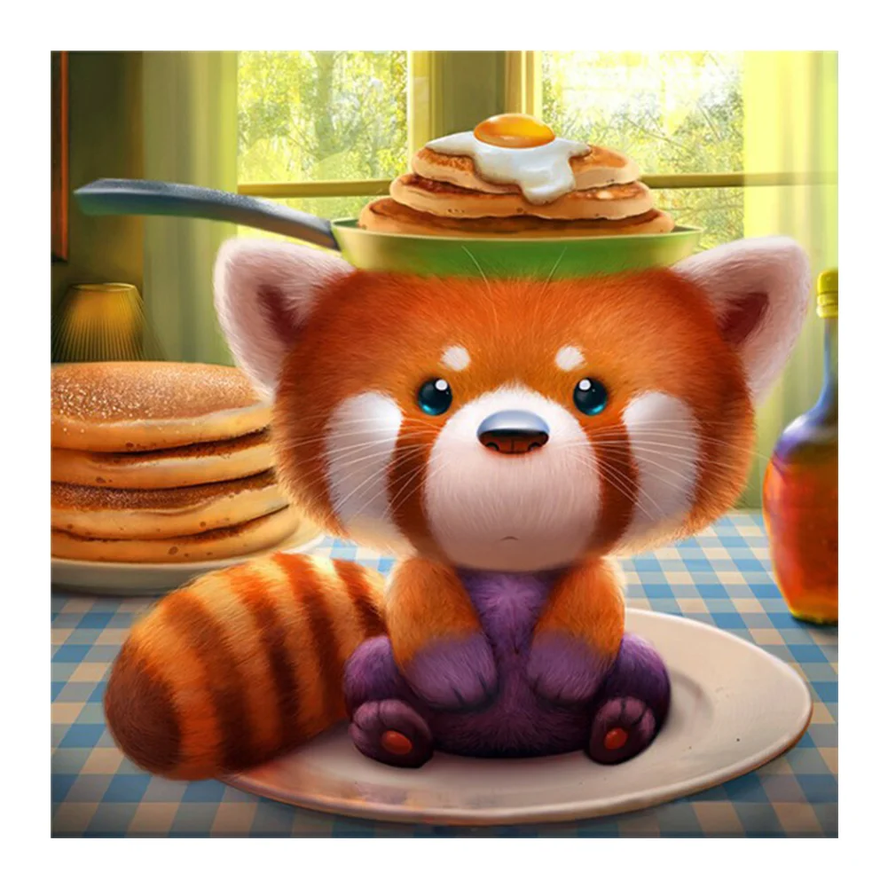 Diamond Painting - Full Round Drill - Cute Animal(30*30cm)