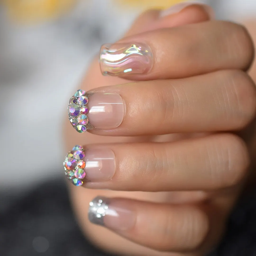 Sep New Designs 2021 Uv Full Cover Fingernails Charms Lovely Supplies For Professionals Fake Nails Nail Press Ones Acrylic Shine-Nail Inspo