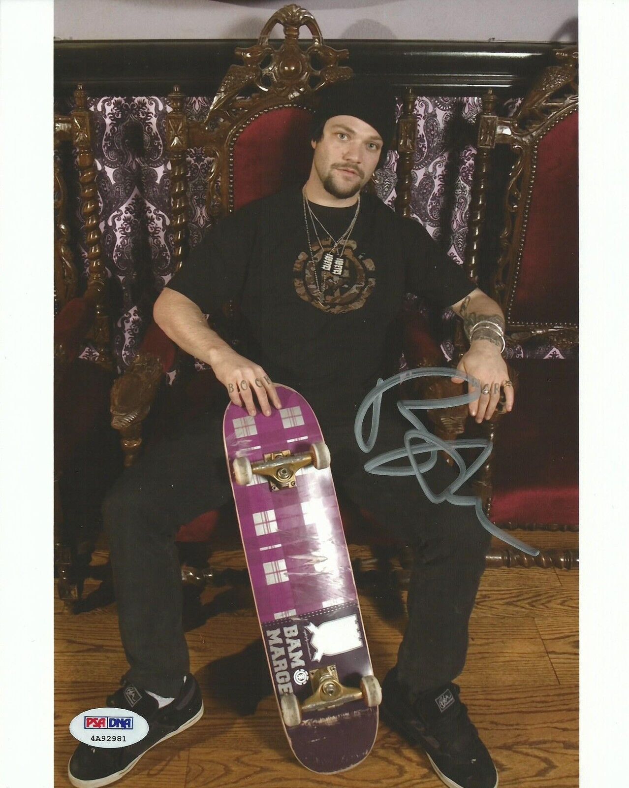 Viva La Bam Margera Signed Jackass 8x10 Photo Poster painting PSA/DNA COA Autograph CKY Auto'd 1