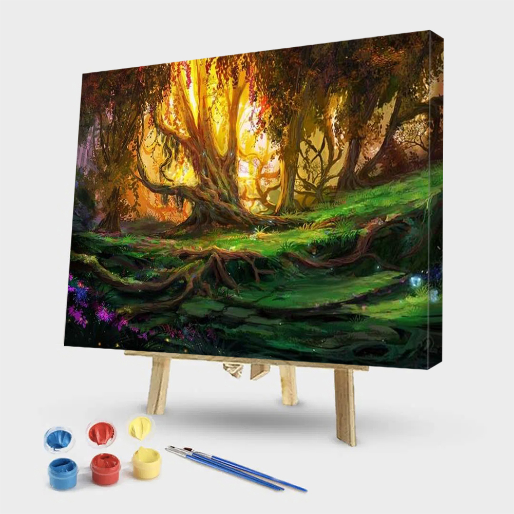 

50*40CM - Paint By Numbers - Deep Forest, 501 Original