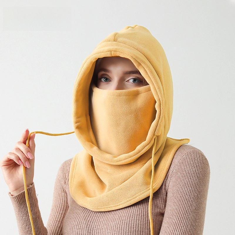 Ski Hat Head Cover Polar Fleece Scarf Scarf Face Protection Neck Integrated Cycling Cold-proof Outdoor Sports Warm