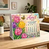 DIY 2027 Diamond Painting Calendar Art Kit Paper Desk Calendar Desktop Decoration Craft Kit