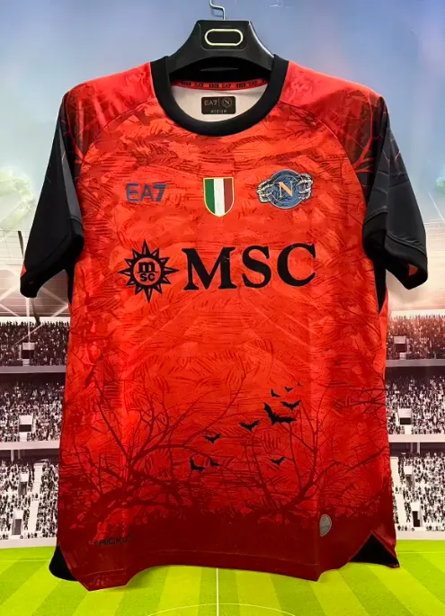 25-26 Napoli Halloween Special Edition Orange Football Jersey 1:1 Thai Quality