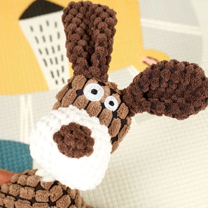 Pet Pineapple Grid Dog Cotton Rope Chew Resistant Cat Toy Plush Sound Interactive Toy Supplies