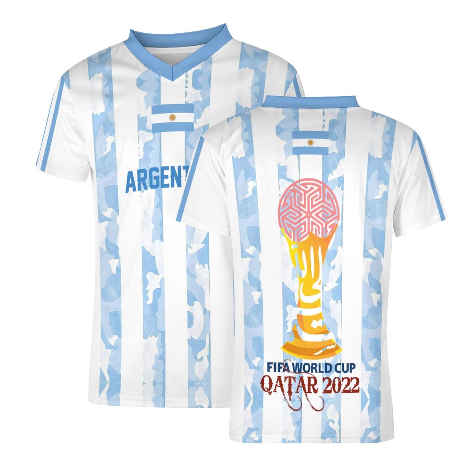 Argentina FIFA 2022 World Cup Men's Exclusive Design Soccer Jersey