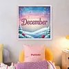 December-18CT Stamped Cross Stitch 25*25cm/9.84*9.84in tapestrymarket