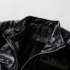 💥 2025 New Arrivals! Men's Leather Motorcycle Jacket with Full Zip Closure - Suitable for Motorcycle Riding, Casual