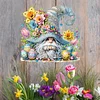 Diamond Painting Acrylic Single Side Drill Easter Dwarf Pendant Charms Kits for Adults Home Window Decor