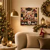 (20x20cm)Xmas Kitchen DIY Pearl Painting Art With Inner Wooden Framed Kit