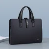 Men's business large capacity genuine leather bag