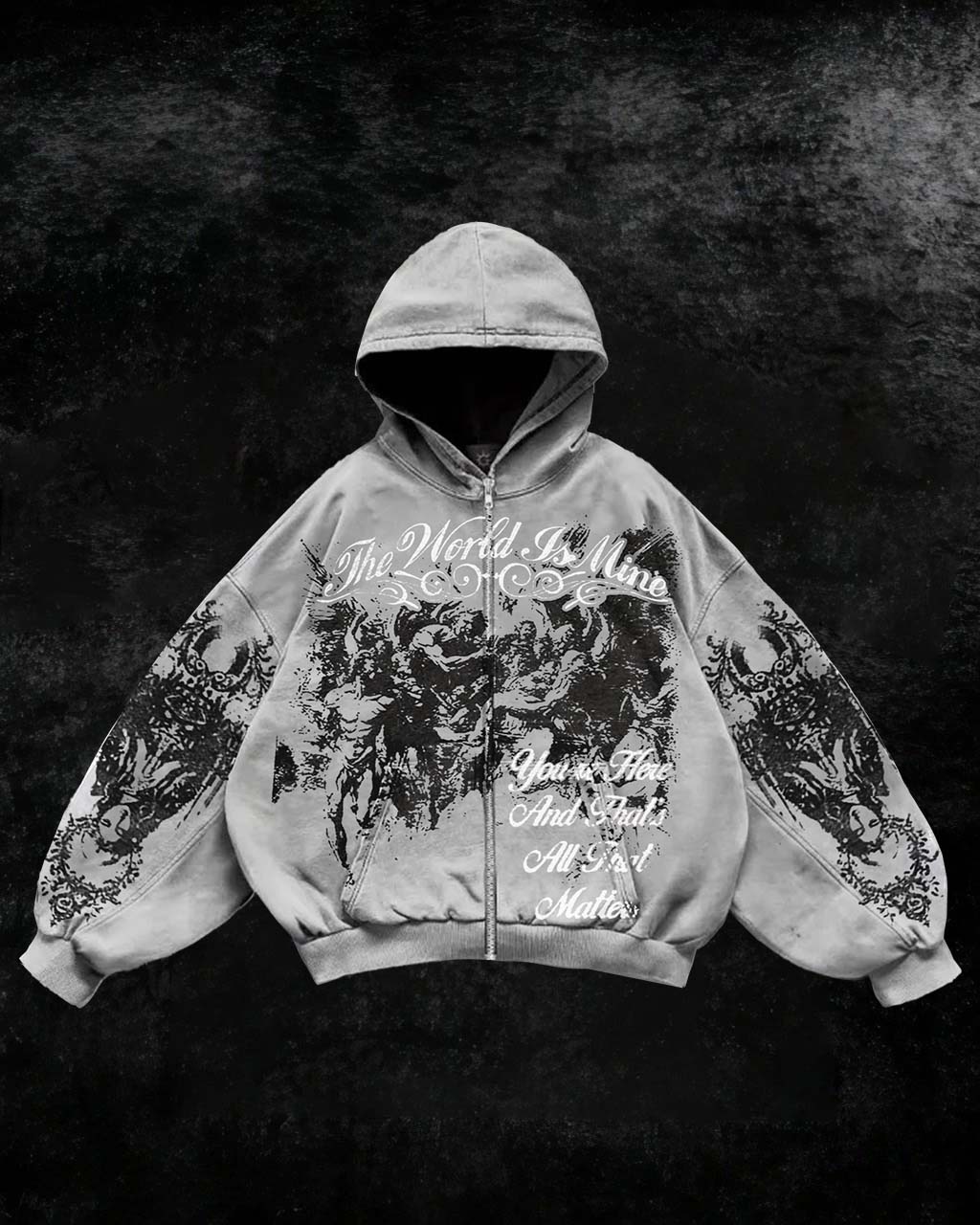 Ashen World Declaration Zip Hoodie