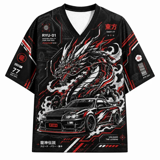 Techwear JDM Moto 18 Short Sleeve Jersey