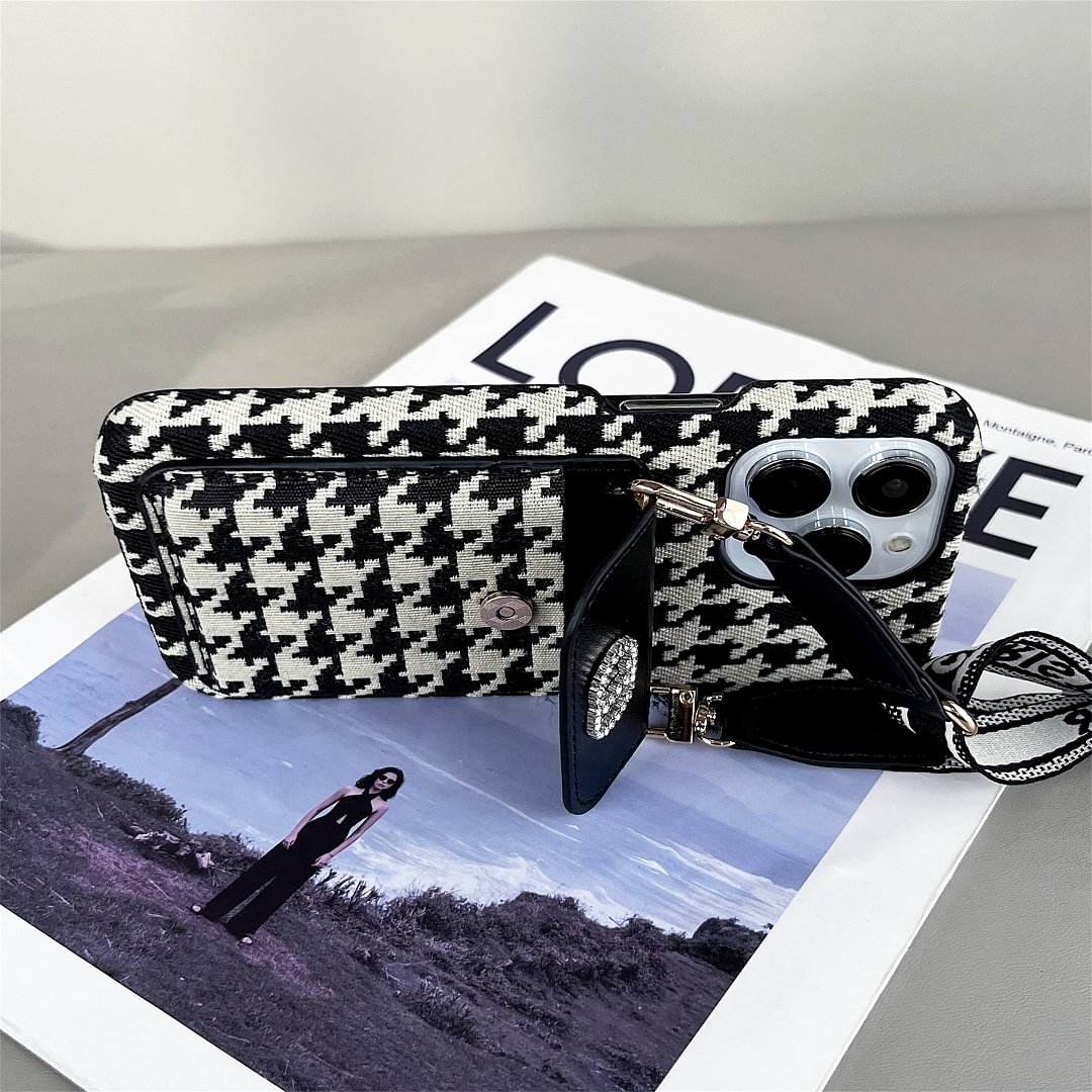 Dior Oblique Print Crossbody Wallet Card Holder  Apple iPhone Case Samsung Galaxy Cover