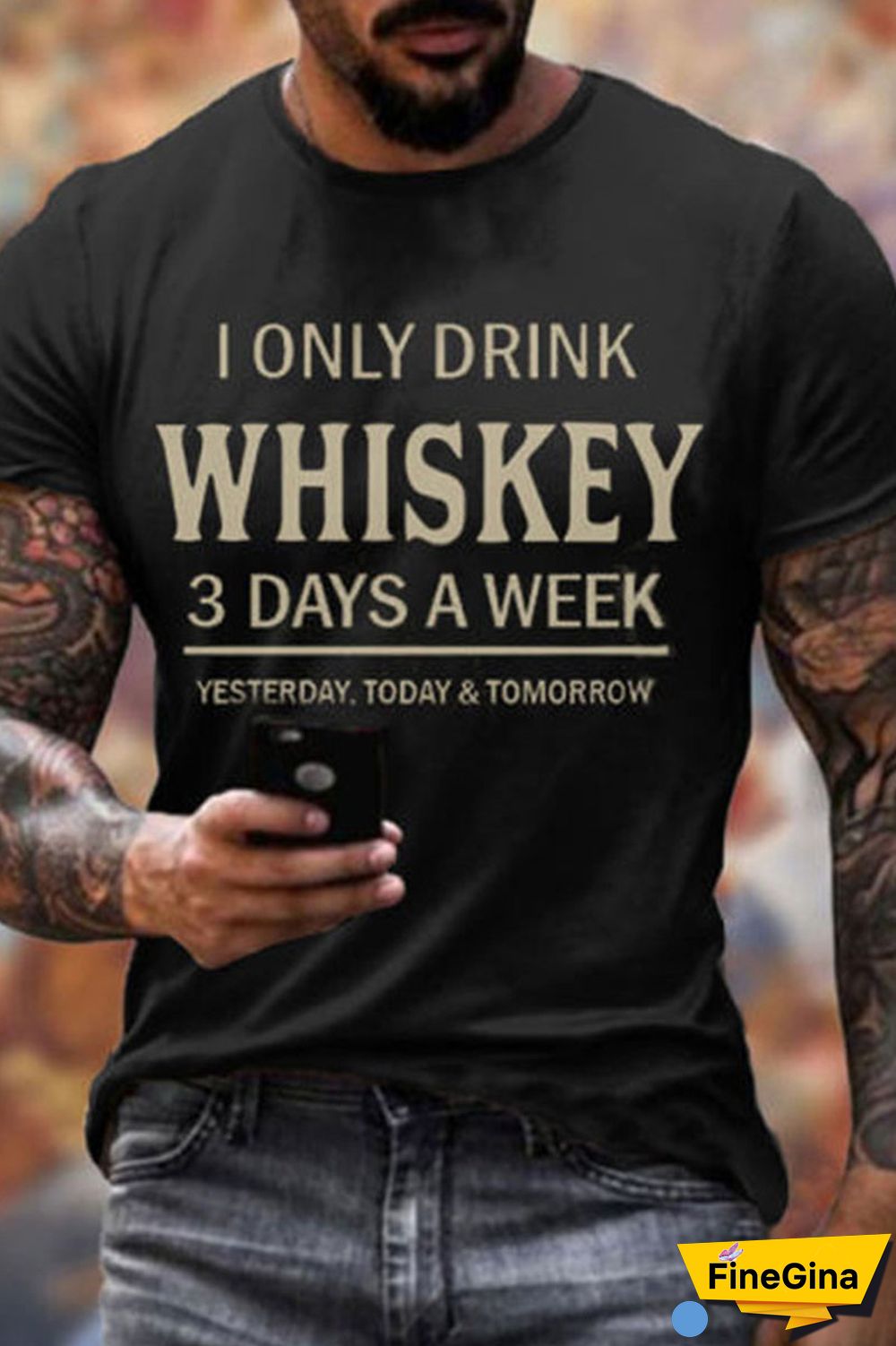 Black Casual Print Patchwork O Neck Tops