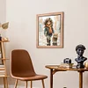 Girl And Dog-14CT Stamped Cross Stitch 42*48cm/16.54*18.9in