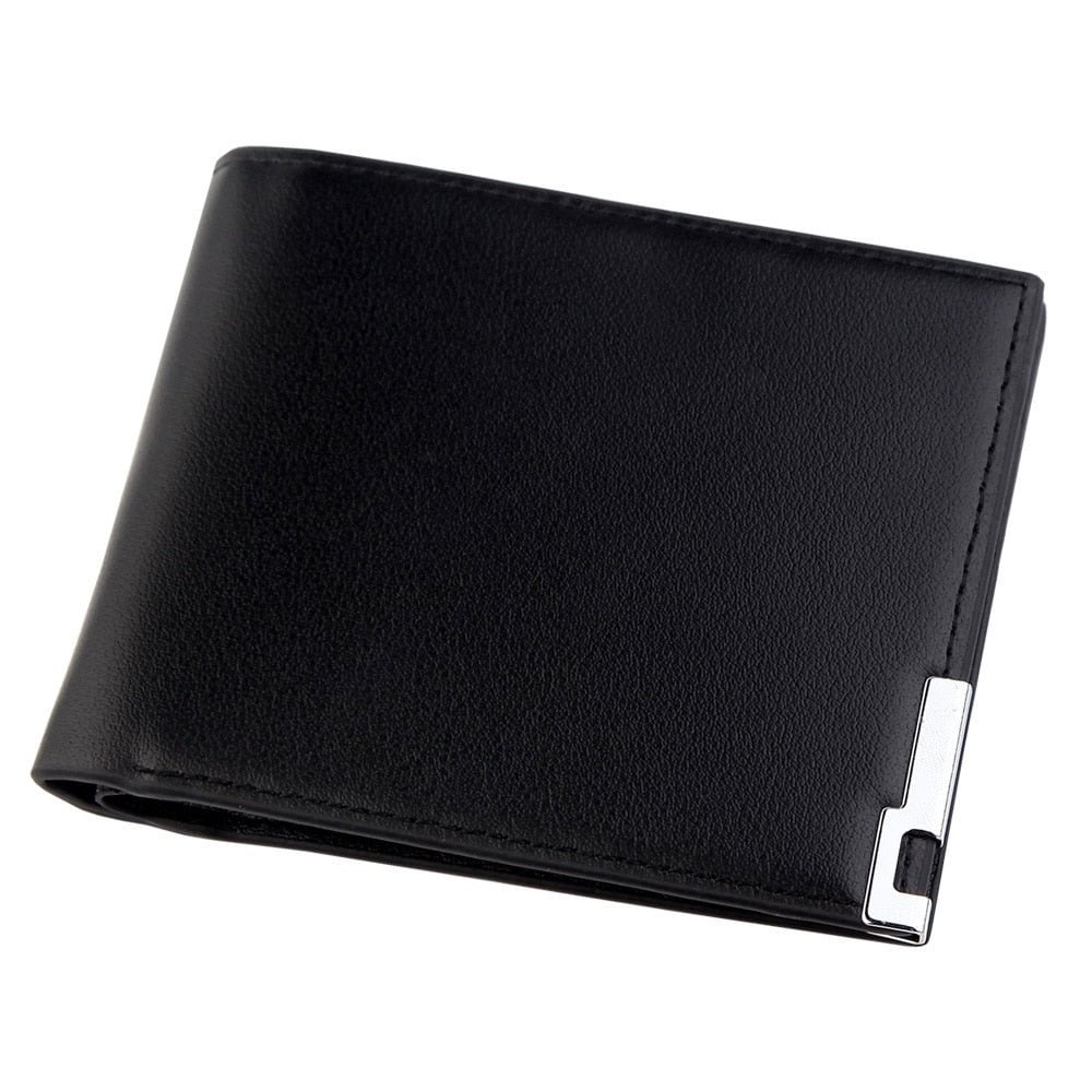 2022 Ultra-thin Short Sequined Men Wallets with Coin Bag Black Purse Men Wallet Male Small Money Dollar Slim Card Case Carteira
