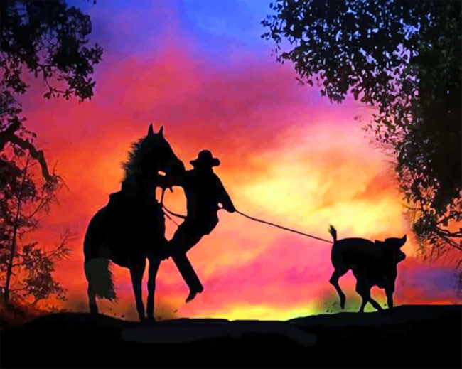 

Country Western Cowboy – Paint By Numbers - 40*50CM, 501 Original