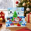 1Pcs Diamond Painting Christmas Snowman Reindeer Theme Greeting Card Set with Envelopes