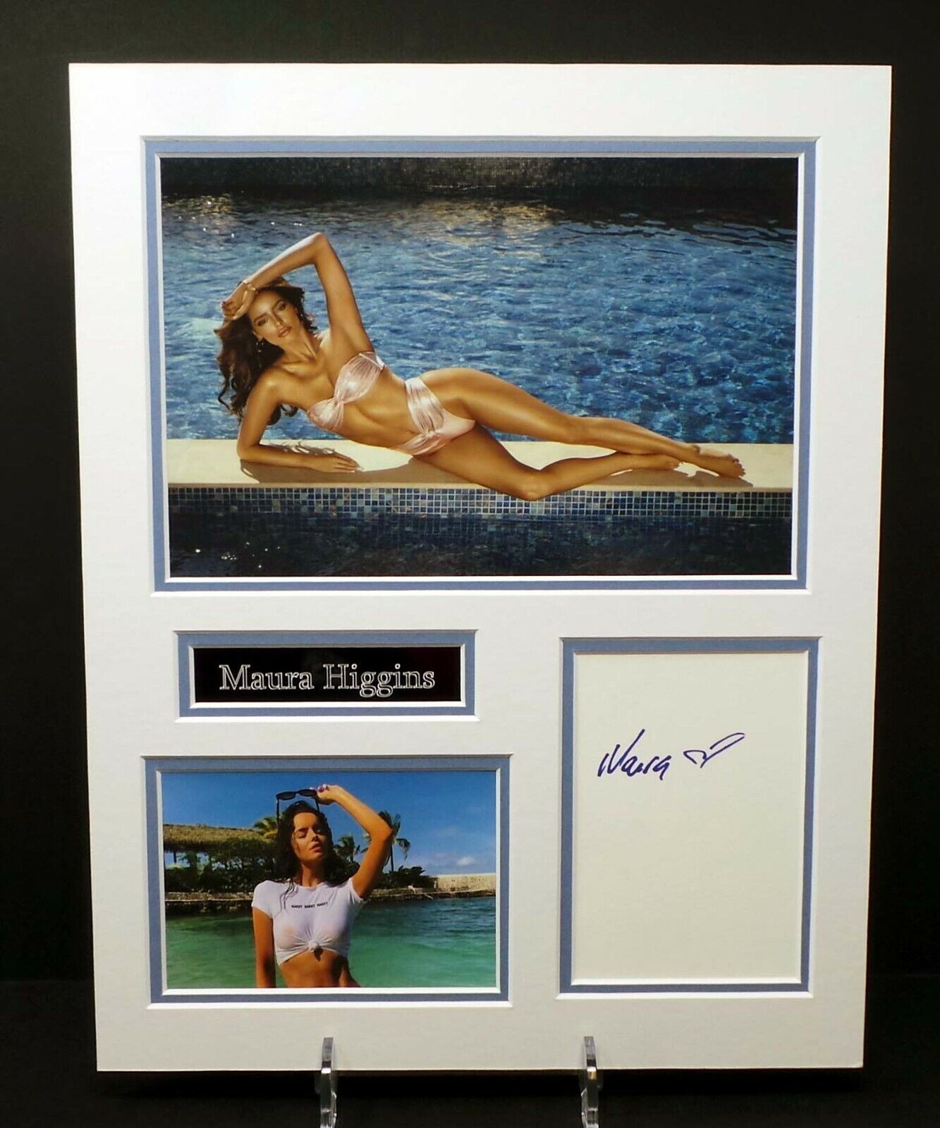 Maura HIGGINS Love Island Babe SEXY Signed Mounted Photo Poster painting Display AFTAL RD COA