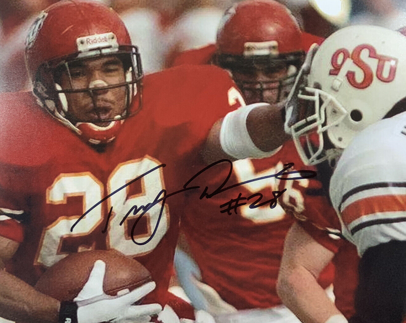 TROY DAVIS HAND SIGNED 8x10 Photo Poster painting IOWA STATE CYCLONES AUTOGRAPHED AUTHENTIC