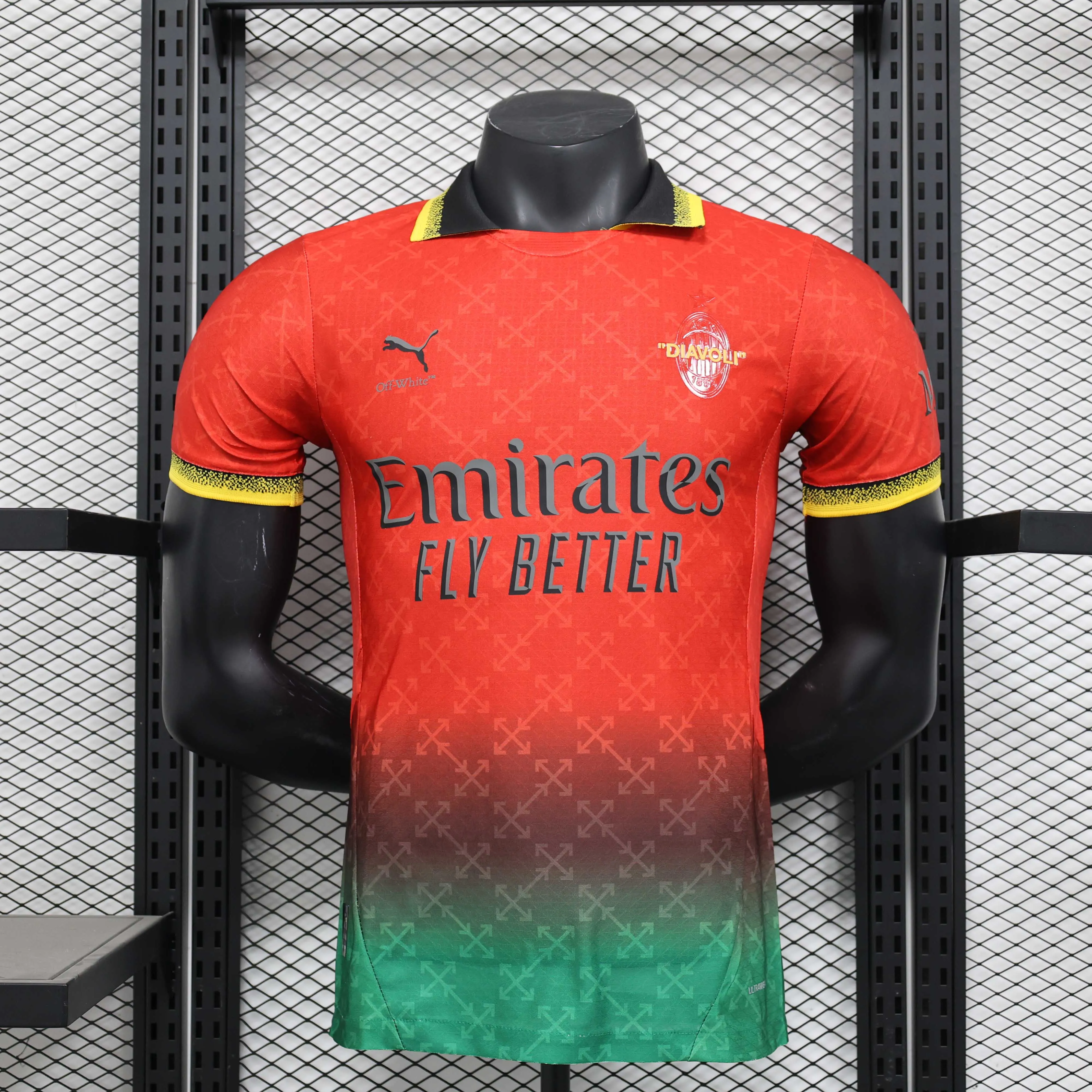 2025/2026 Player Version AC Milan Co-Branded Edition 02 Red Football Jersey 1:1 Thai quality