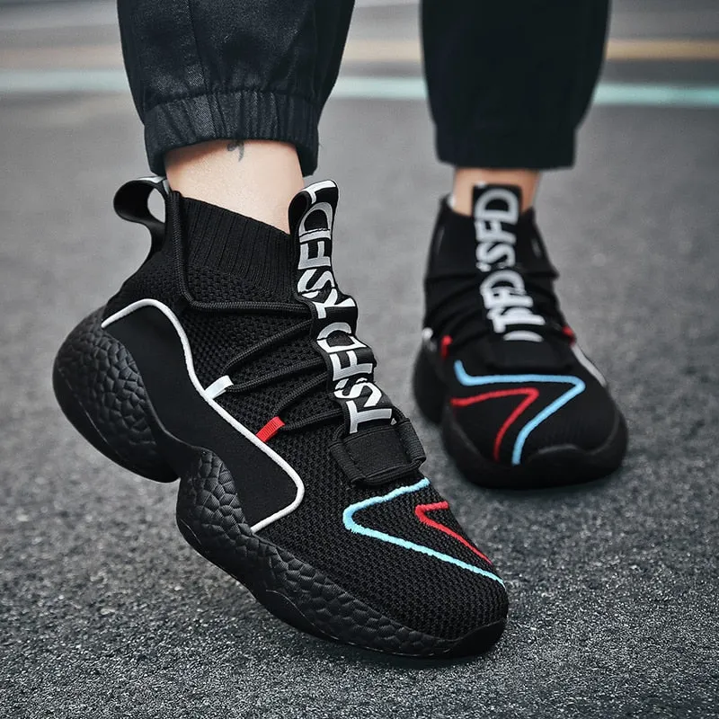 Nine o'clock Stylish Couple Casual Shoes Non-Leather Breathable Male Sneakers Outdoor Quality Anti-skid Footwear Big Size 35-50