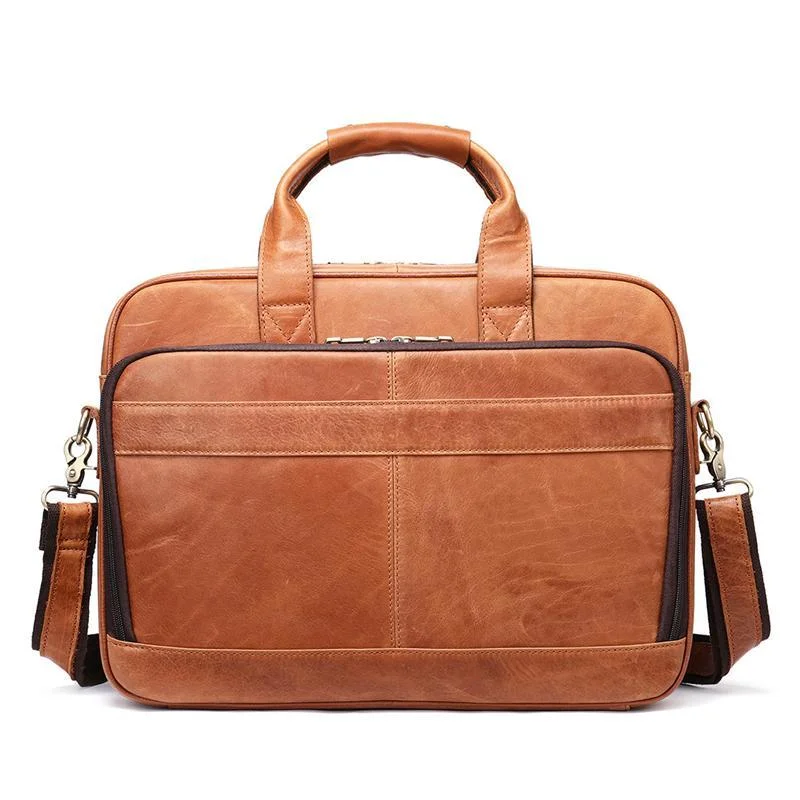 Practical Business Large Capacity Handbags Vintage 15.6 Inch Case